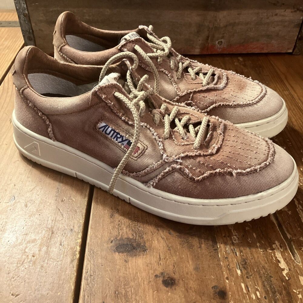 AUTRY Medalist Low-Top Calf Hair Sneakers Men Sz 41 US 11 Faded